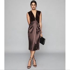 REISS Berry Livvy Plunge Dress